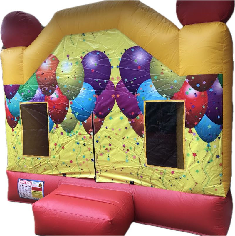 Jumping Castle Hire - No Slide - Happy Birthday Balloons