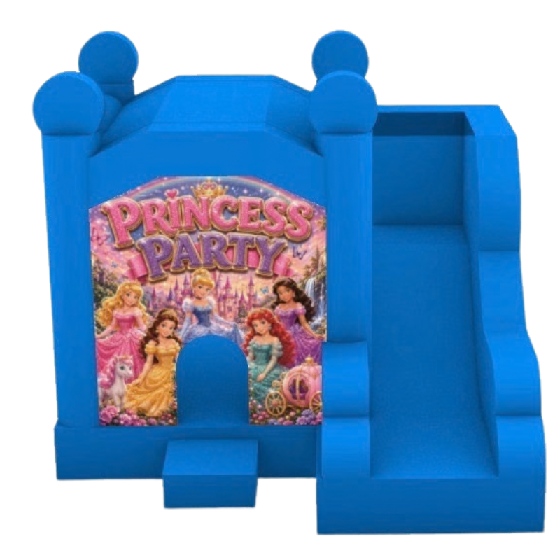 Jumping Castle Hire - Blue Compact - Princess Party