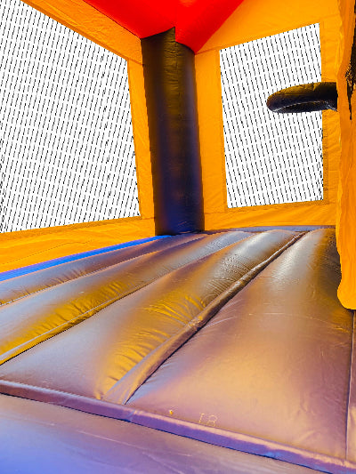 Jumping Castle Hire - Blue Combo Inside Slide - Minecraft