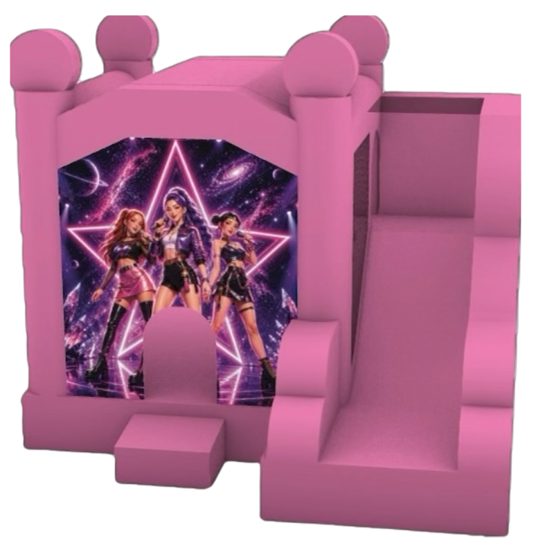 Jumping Castle Hire - Pink Compact - K Pop