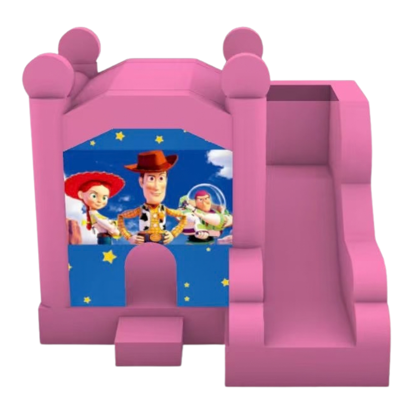 Jumping Castle Hire - Pink Compact - Toy Story Stars