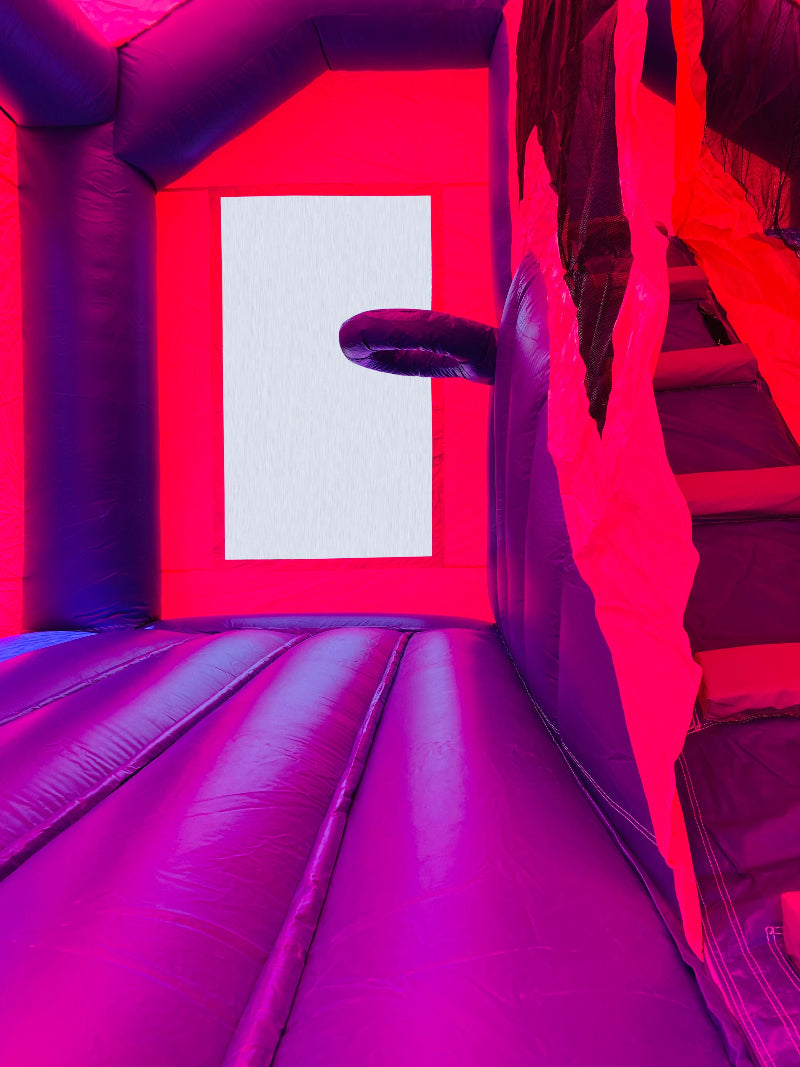 Jumping Castle Hire - Pink Combo Inside Slide - Pets