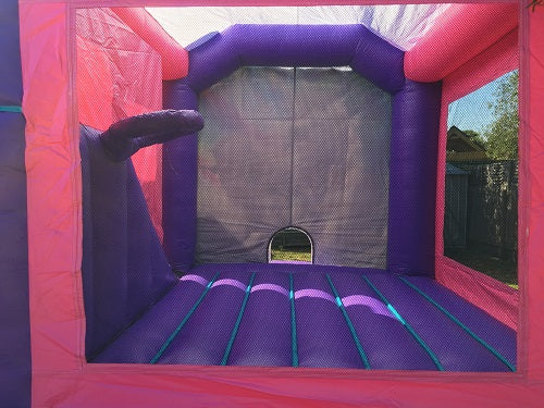Jumping Castle Hire - Pink Combo Baby Dinosaur Jumping Castle