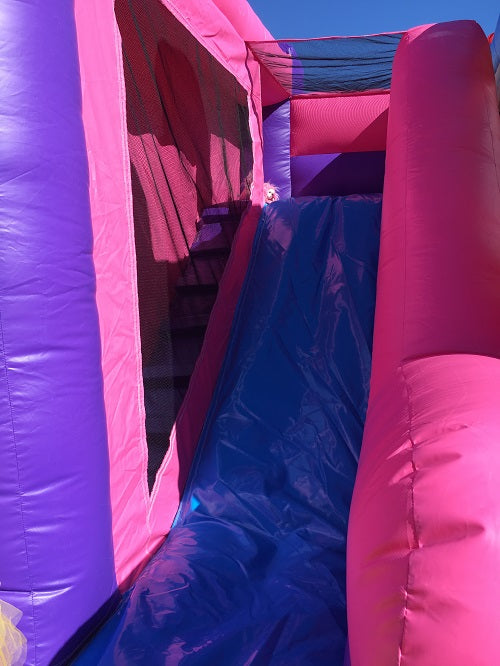 Jumping Castle Hire - Pink Combo Princess Jumping Castle
