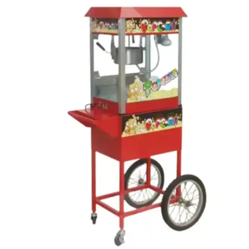 Popcorn Machine - Party Commercial Grade Popcorn Machine On Trolley