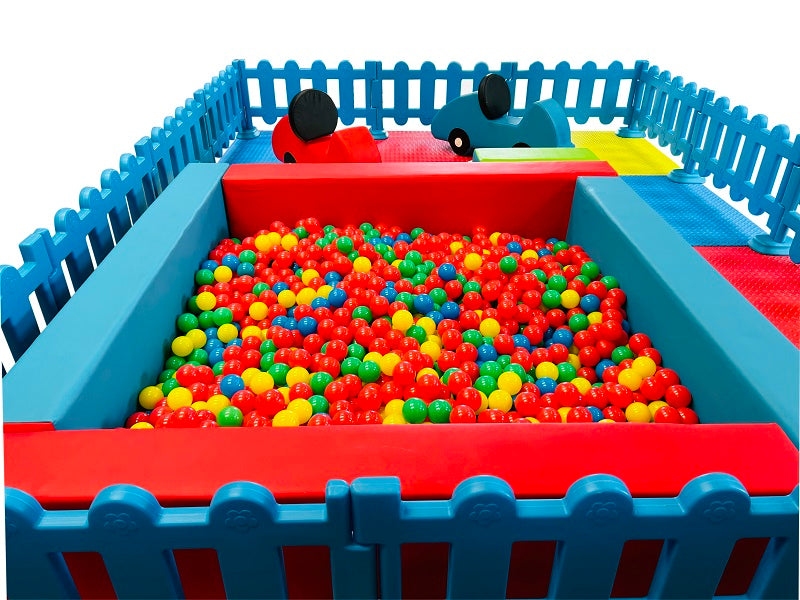 Soft Play Packages - Rainbow - Soft Play Ball Pit, Cars, Mats & Fencing