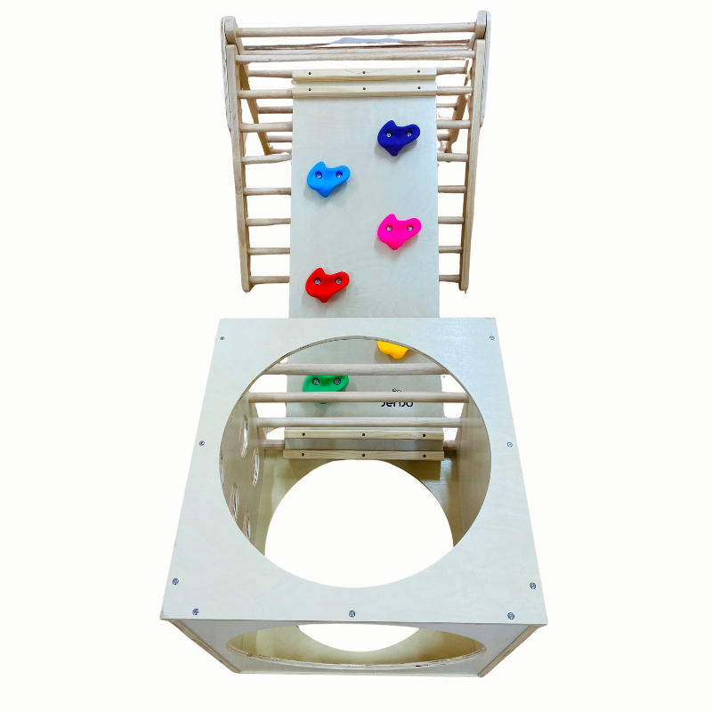 Toy Hire - Wooden Equipment - Tunnel & Climb Play Hire