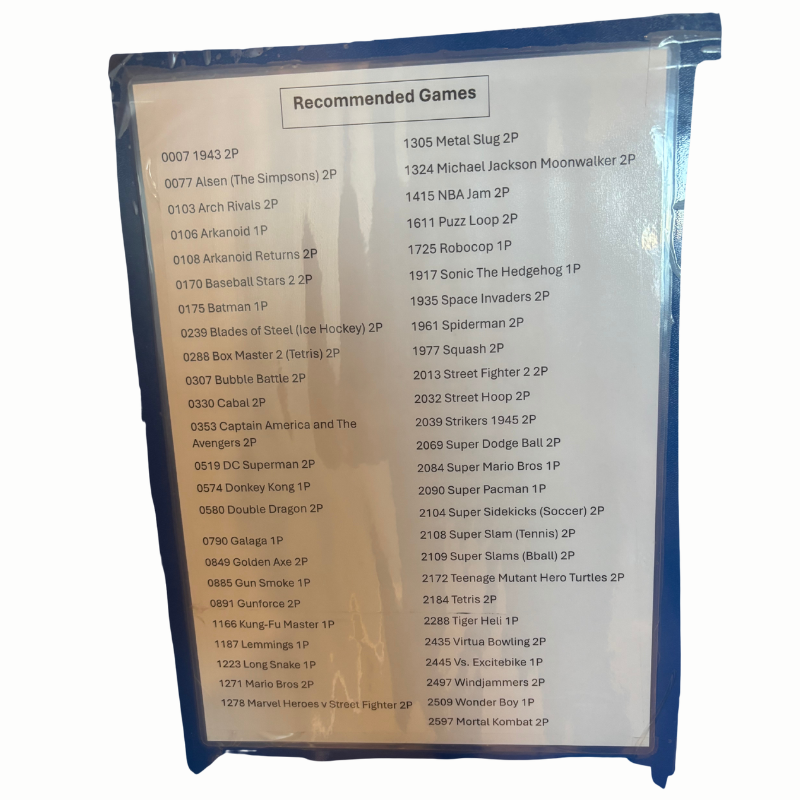 Teen & Adult Hire - Arcade Machine 2600 Games