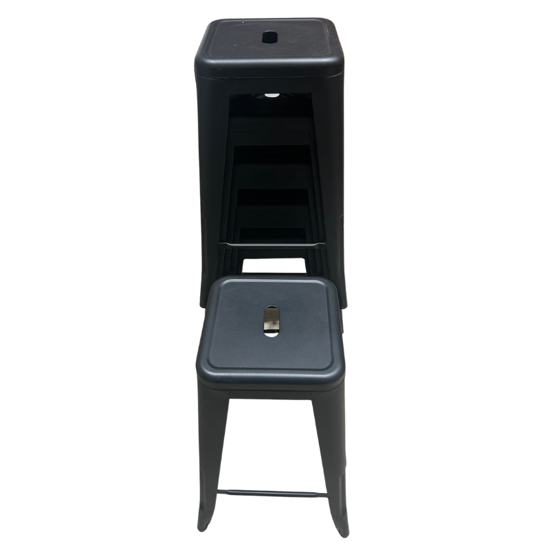 Table & Chair Hire - Bar Stools Hire - Black x 8 Package Deal