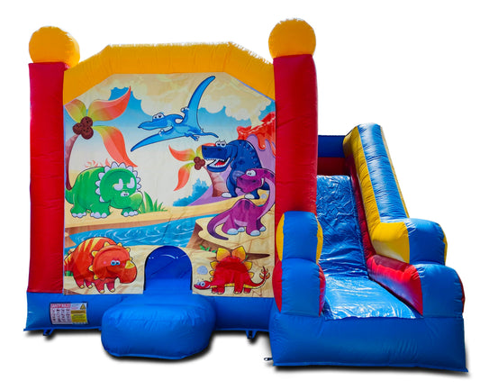 Jumping Castle Hire - Blue Combo Baby Dinosaur Jumping Castle