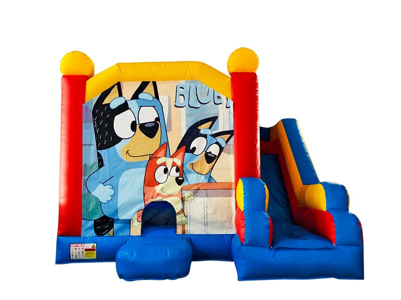 Jumping Castle Hire - Blue Combo Bluey Jumping Castle
