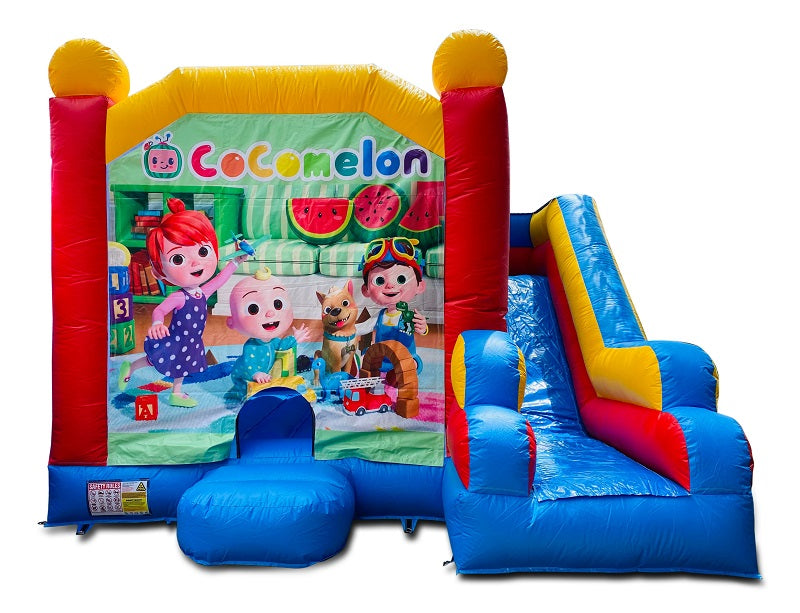 Jumping Castle Hire - Blue Combo Cocomelon Jumping Castle