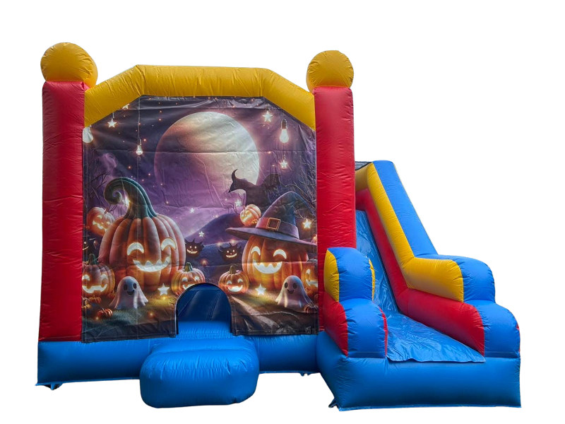 Jumping Castle Hire - Blue Comb Spooky Jumping Castle