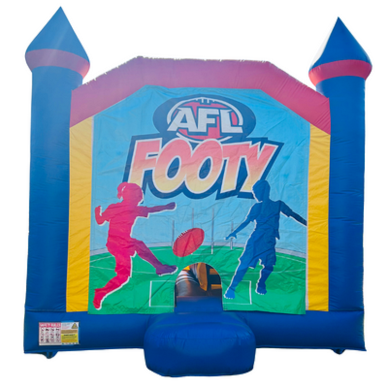 Jumping Castle Hire - Blue Combo Inside Slide - AFL