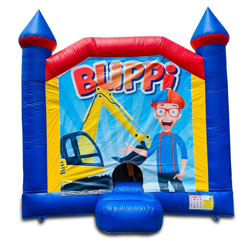 Jumping Castle Hire - Blue Combo Inside Slide - Blippi