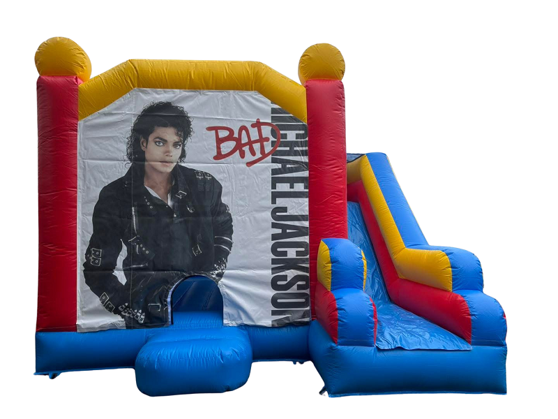 Jumping Castle Hire - Blue Comb Michael Jackson Jumping Castle