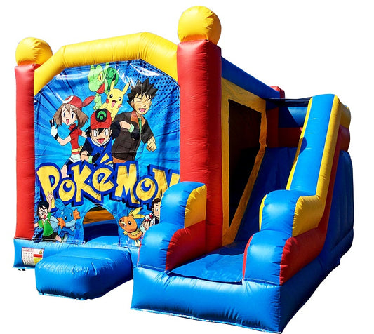 Jumping Castle Hire - Blue Combo Pokemon Jumping Castle