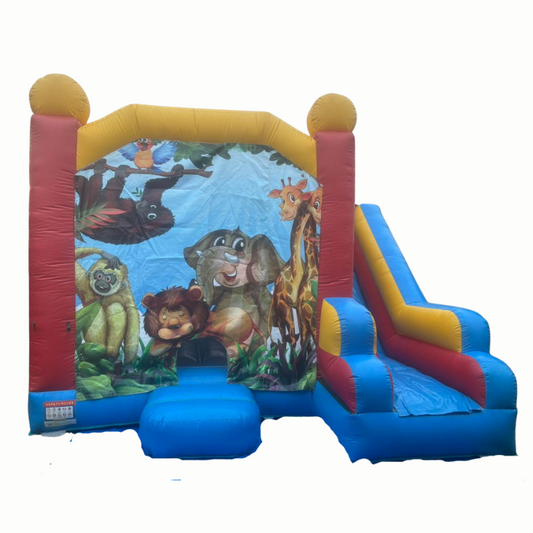 Jumping Castle Hire - Blue Combo Sarfari Jumping Castle