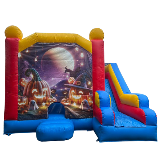 Jumping Castle Hire - Blue Comb Spooky Jumping Castle