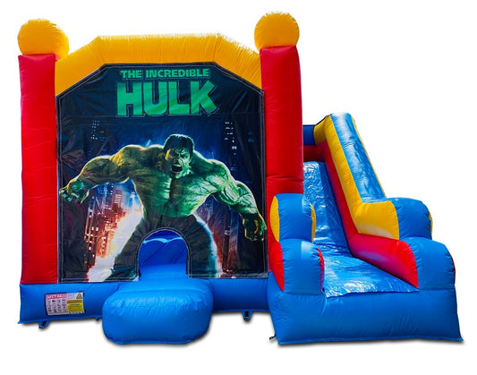 Jumping Castle Hire - Blue Combo The Hulk Jumping Castle
