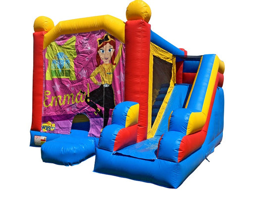 Jumping Castle Hire - Blue Combo Wiggle Emma Jumping Castle