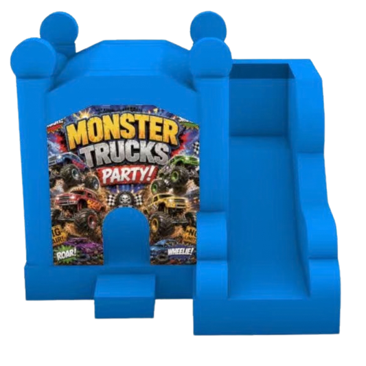 Jumping Castle Hire - Blue  Compact - Monster Truck Party