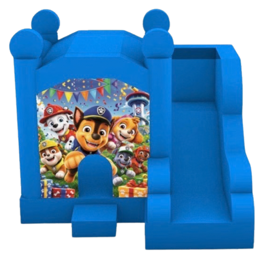 Jumping Castle Hire - Blue Compact - Paw Patrol Party