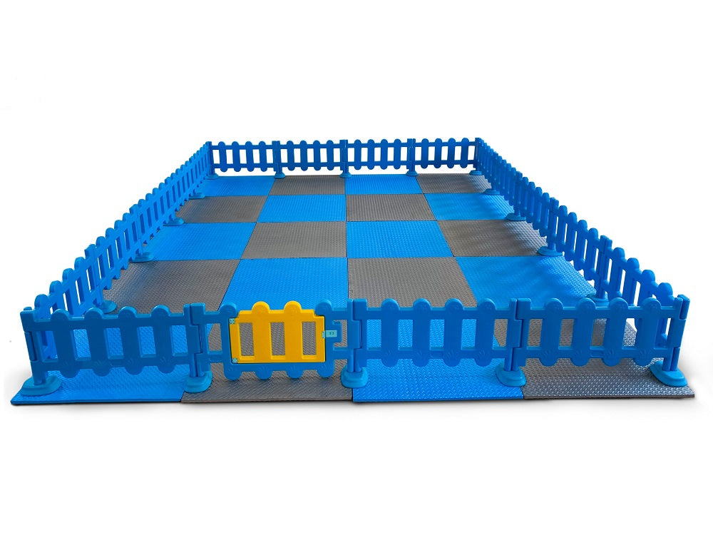 Soft Play Packages  - Blue & Grey - Mats & Fencing