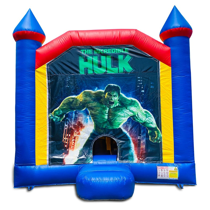Jumping Castle Hire - Blue Combo Inside Slide - The Hulk