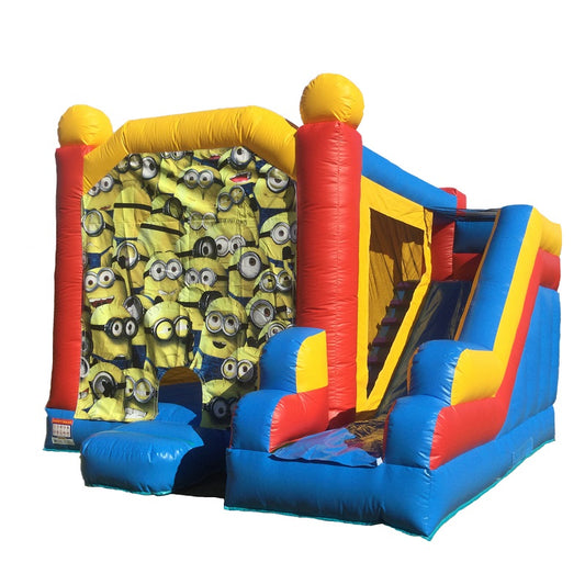 Jumping Castle Hire - Blue Combo Minions Jumping Castle