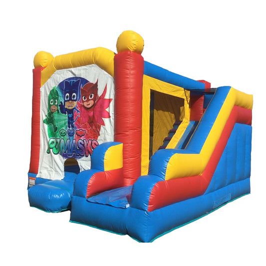 Jumping Castle Hire - Blue Combo PJ Masks Jumping Castle
