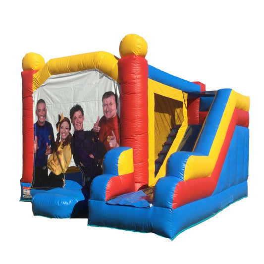 Jumping Castle Hire - Blue Combo The Wiggles Jumping Castle