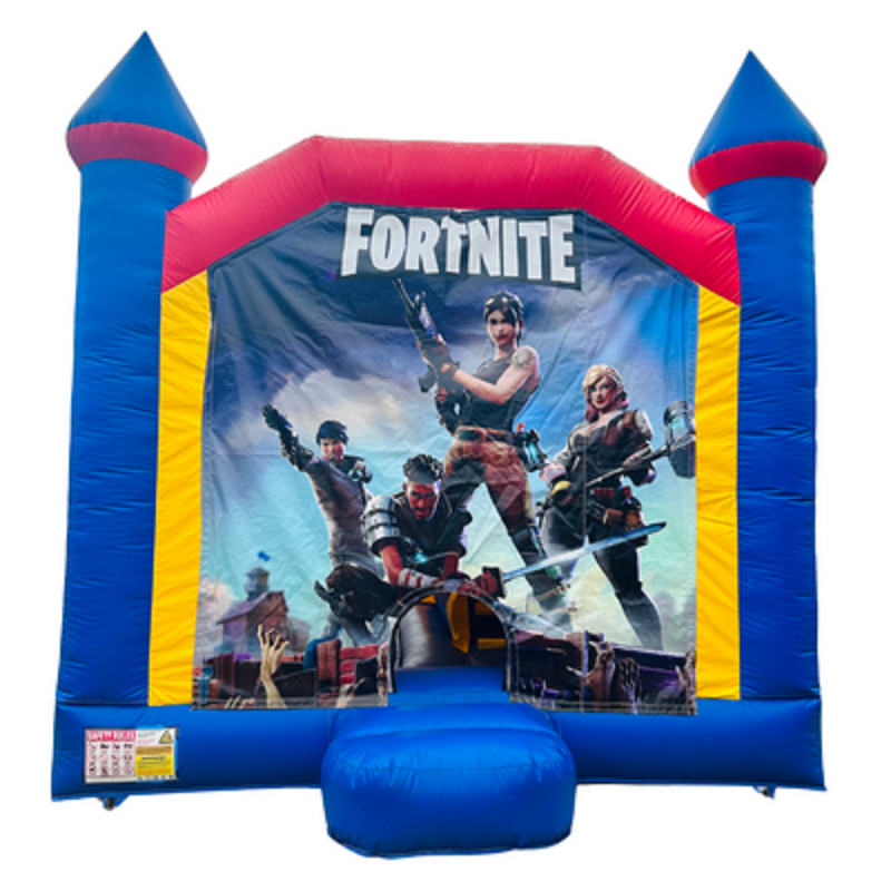 Jumping Castle Hire - Blue Combo Inside Slide - Fortnight