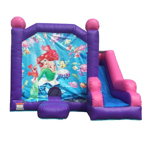 Jumping Castle Hire - Pink Combo Mermaid Jumping Castle