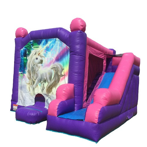 Jumping Castle Hire - Pink Combo Unicorn Jumping Castle