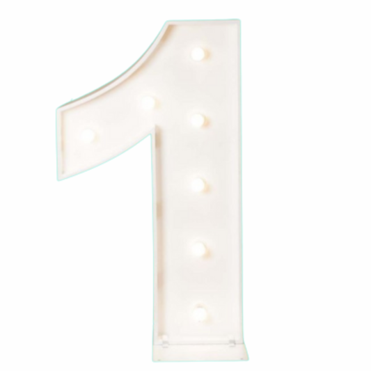 Light Up Number Hire 1.2m No 1