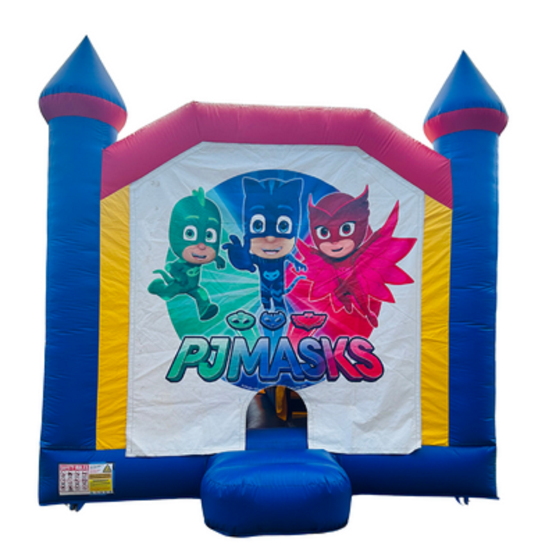 Jumping Castle Hire - Blue Combo Inside Slide - PJ Masks