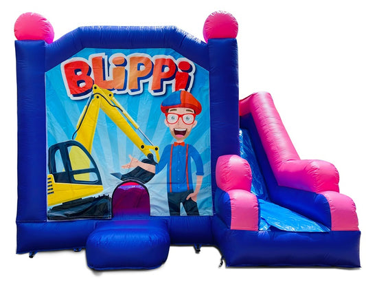 Jumping Castle Hire - Pink Combo Blippi Jumping Castle