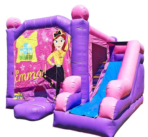 Jumping Castle Hire - Pink Combo Wiggle Emma Jumping Castle