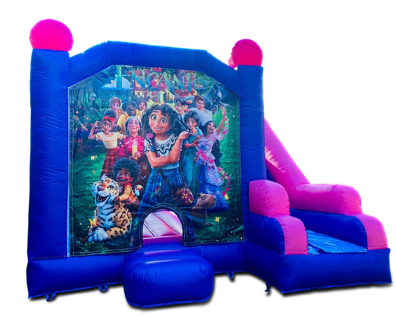 Jumping Castle Hire - Pink Combo Encanto Jumping Castle