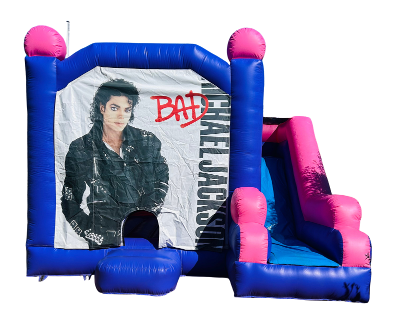 Jumping Castle Hire - Pink Combo Michael Jacksom Jumping Castle