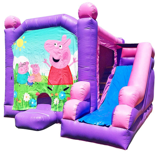 Jumping Castle Hire - Pink Combo Peppa Pig Jumping Castle