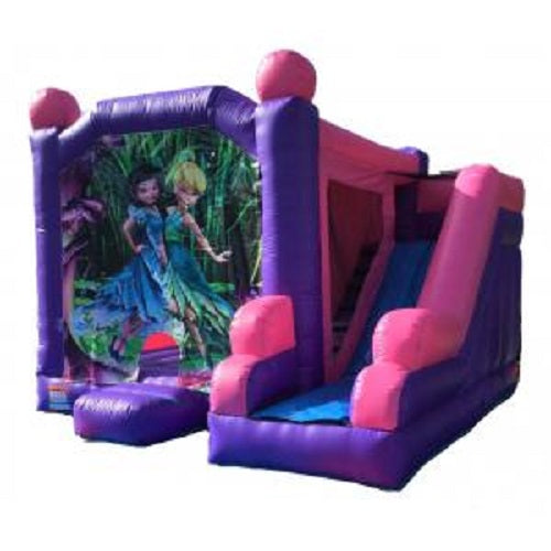 Jumping Castle Hire - Pink Combo Tinkerbell Jumping Castle