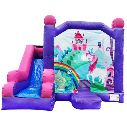 Jumping Castle Hire - Pink Combo Unicorn Magic Jumping Castle