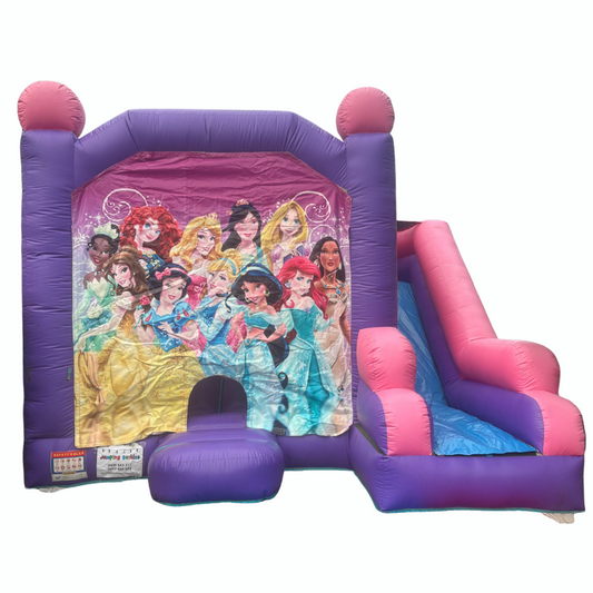 Jumping Castle Hire - Pink Combo Princess Jumping Castle