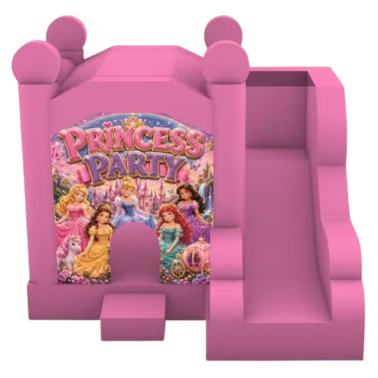 Jumping Castle Hire - Pink Compact - Princess Party