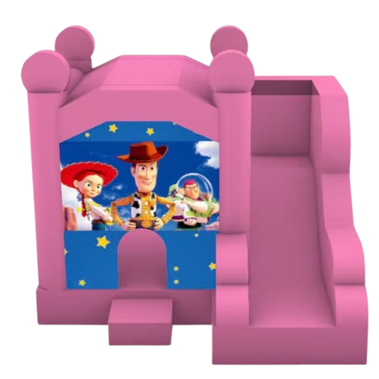 Jumping Castle Hire - Pink Compact - Toy Story Stars