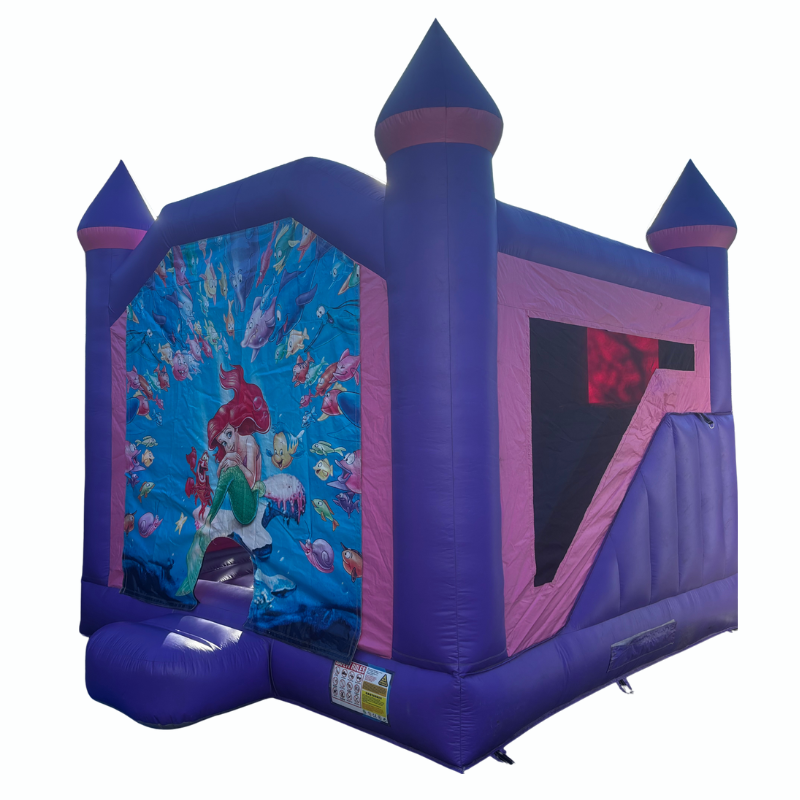 Jumping Castle Hire - Pink Combo Mermaid Jumping Castle