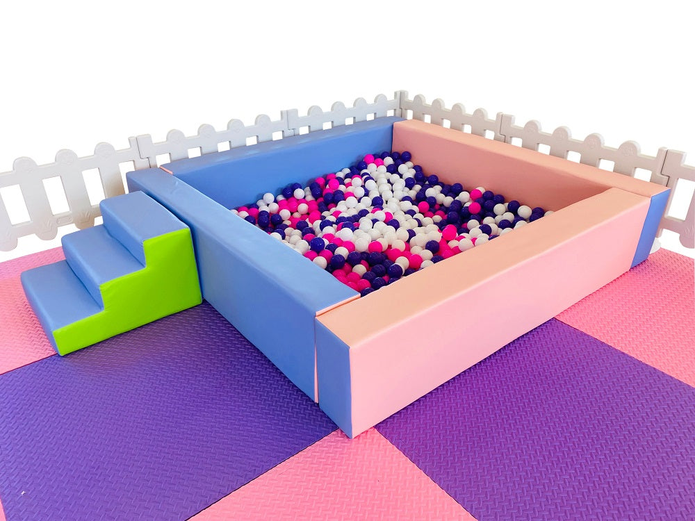 Soft Play Packages  - Pink & Purple - Soft Play Ball Pit & Fencing
