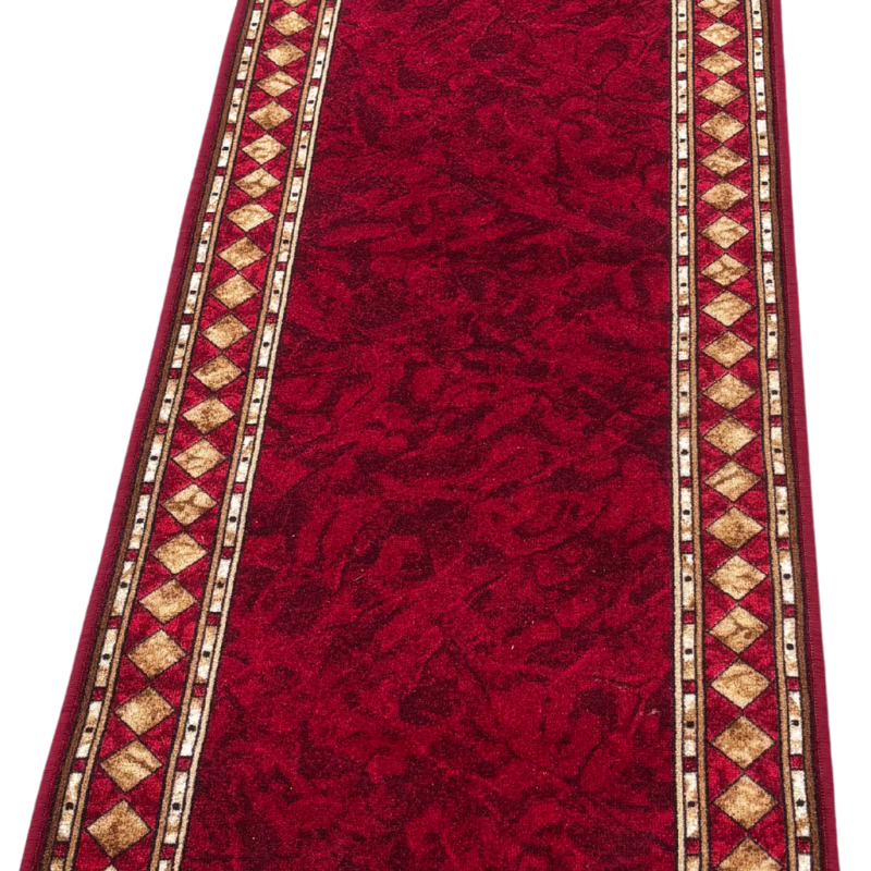 Teen & Adult Hire - Red Carpet Gold Patterned Edging & Bollards x 15m
